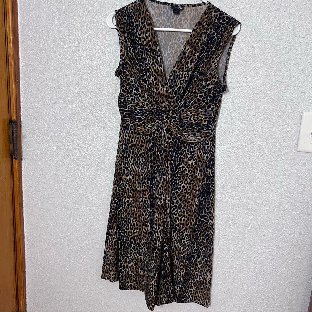 East 5th Animal Print Midi Dress